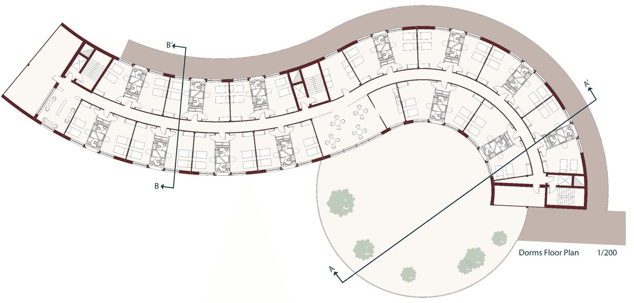 Dormitory floor plan