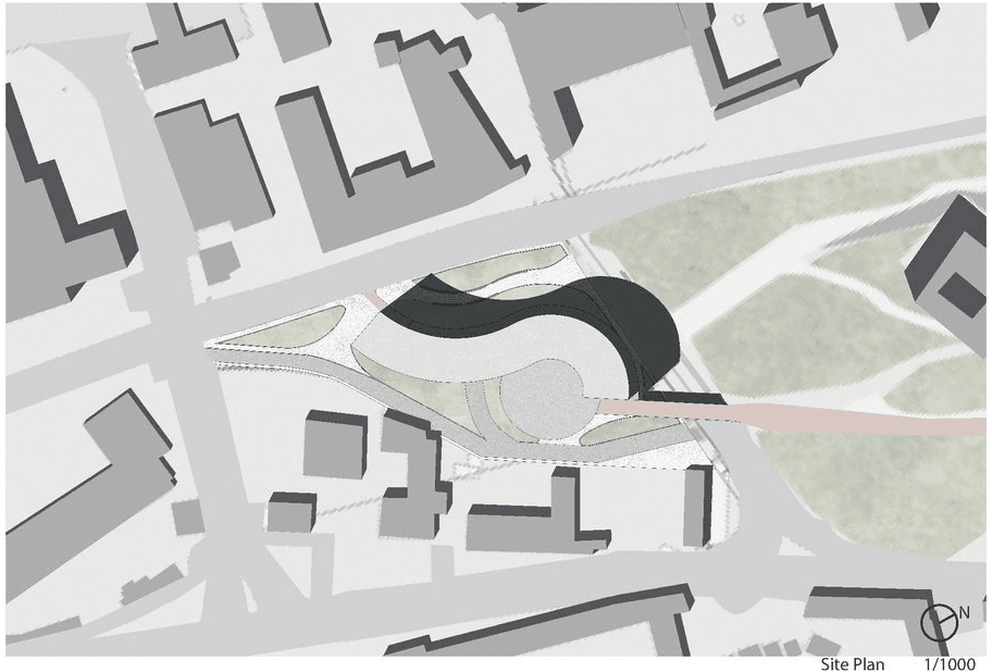 Site plan at 1:1000