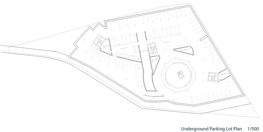 Underground parking level plan