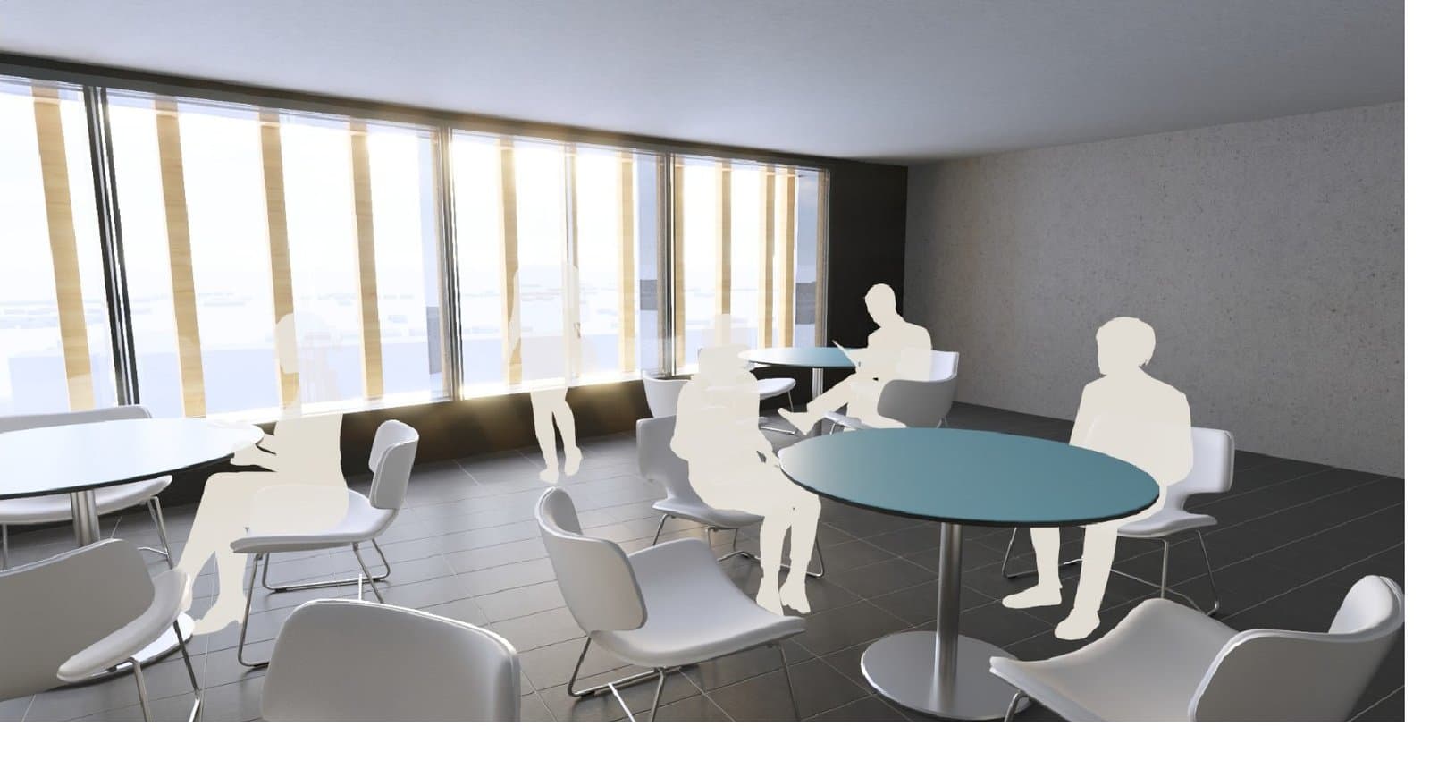 Interior view of an academic architectural project by Tuna Koç