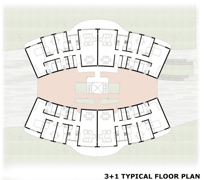 3+1 typical floor plan
